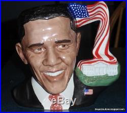 President Barack Obama Royal Doulton Character Toby Jug D7300 ULTRA RARE