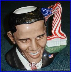 President Barack Obama Royal Doulton Toby Jug D7300 Character Jug Of 2011 RARE
