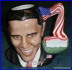 President Barack Obama Royal Doulton Toby Jug D7300 Character Jug Of 2011 RARE