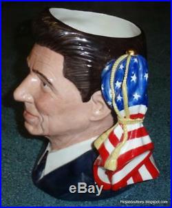 President Ronald Reagan Royal Doulton Character Toby Jug D6718 From 1984 RARE