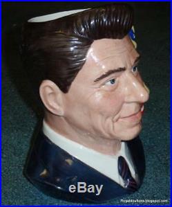 President Ronald Reagan Royal Doulton Character Toby Jug D6718 From 1984 RARE
