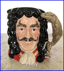Pristine Royal Doulton Porcelain Captain Hook 1994 Toby Jug Mug D 6947 with Croc