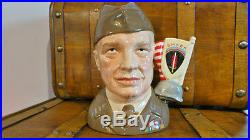 Rare And Hard To Find Royal Doulton Character Toby Jug General Eisenhower D6937