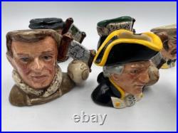RARE! D7081 D7086 Royal Doulton tiny character jug set Explorers