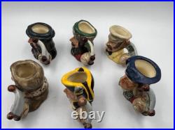 RARE! D7081 D7086 Royal Doulton tiny character jug set Explorers