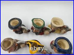 RARE! D7081 D7086 Royal Doulton tiny character jug set Explorers