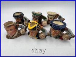 RARE! D7081 D7086 Royal Doulton tiny character jug set Explorers