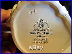 Rare Large 1987 Royal Doulton Santa Clause D6793 Candy Cane Handle Toby Jug