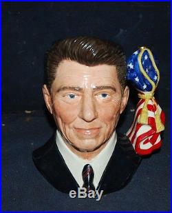 Rare! Ronald Reagan D6718 Large Royal Doulton Character Jug -limited Edition