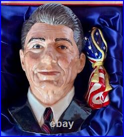 RARE Ronald Regan SIGNED Royal Doulton Presidential Toby Jug Limited Edition Mug