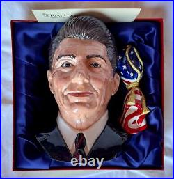 RARE Ronald Regan SIGNED Royal Doulton Presidential Toby Jug Limited Edition Mug