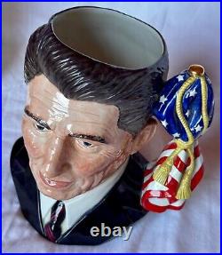 RARE Ronald Regan SIGNED Royal Doulton Presidential Toby Jug Limited Edition Mug