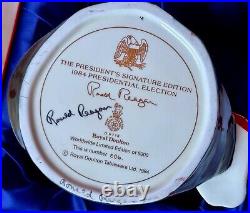 RARE Ronald Regan SIGNED Royal Doulton Presidential Toby Jug Limited Edition Mug