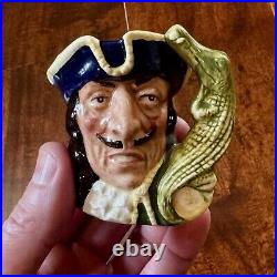 RARE Royal Doulton Character Jug Mini Captain Hook Old D6605 Must See! 1964