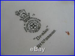 RARE Royal Doulton Character Toby Jug Hatless Drake Large Sz PERFECT Old Mark