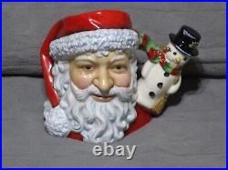 RARE Royal Doulton Santa Claus Toby Mug SNOWMAN Handle (7) D-7238 PASCOE #293