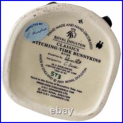 RARE Royal Doulton Witching-Time Bunnykins Toby Jug D7166 LIMITED EDN Box+ COA