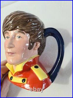 RARE The Beatles John Lennon Toby Jug Mug Royal Doulton 1984 D6797 RED COAT 149