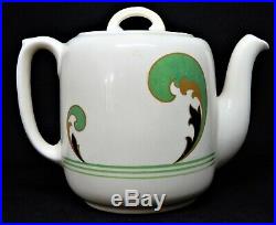 ROYAL DOULTON Art Deco LYNN D5204 Teapot, coffee pot, milk jug