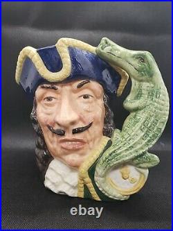 ROYAL DOULTON CAPTAIN HOOK D6597 style one CHARACTER JUG MUG