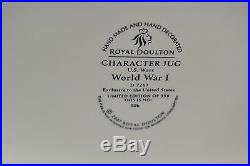 ROYAL DOULTON CHARACTER JUG LARGE D7267 WORLD WAR I U. S WARS LTD ED 350 RARE