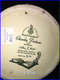 ROYAL DOULTON Charles Dickens Large Character Jug D6939 -1995 Limited Edition
