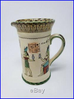 ROYAL DOULTON EGYPTIAN POTTERY SERIES WARE CONCORD JUG 1912 D3419 5 high