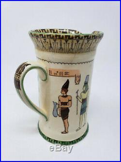ROYAL DOULTON EGYPTIAN POTTERY SERIES WARE CONCORD JUG 1912 D3419 5 high