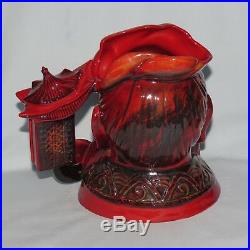 ROYAL DOULTON FLAMBE LARGE SIZE CHARACTER JUG CONFUCIUS D7003 with cert