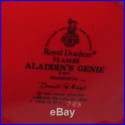 ROYAL DOULTON FLAMBE Limited Edition CHARACTER JUG D6971 ALADDINS GENIE