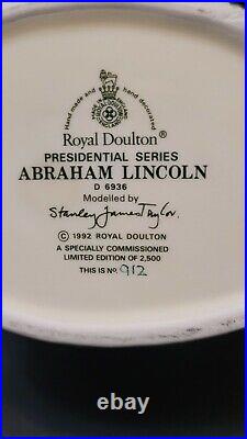 ROYAL DOULTON JUG Abraham Lincoln. D 6936. Large 7. LTD edition of 2500