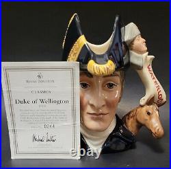 ROYAL DOULTON JUG DUKE OF WELLINGTON. D 7170. 7. With COA. LTD edition