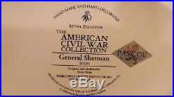 ROYAL DOULTON LARGE CHARACTER JUG GENERAL WILLIAM T. SHERMAN CIVIL WAR D7295
