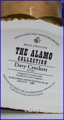 Royal Doulton Large Character Jug Set The Alamo Set Of 3 Jugs Ltd. Ed 0f 100