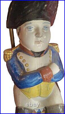 ROYAL DOULTON LARGE CHARACTER TOBY Drum NAPOLEON BONAPARTE Jug War Battle LAMP