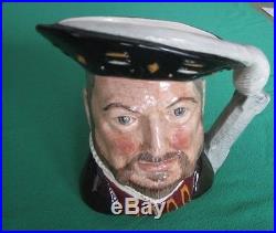 Royal Doulton Large Character Toby Jugs Henry VIII + Six Wives
