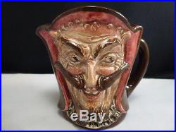 ROYAL DOULTON MEPHISTOPHELES 3 3/8 CHARACTER JUG Toby with verse