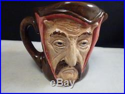 ROYAL DOULTON MEPHISTOPHELES 3 3/8 CHARACTER JUG Toby with verse