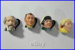 ROYAL DOULTON Miniature Character Toby Jugs COLLECTION 14 TOTAL. 10 withPapers
