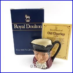 ROYAL DOULTON OLD CHARLEY D6791 LTD ED CHARACTER JUG 1987 With COA & BOX