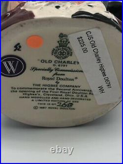 ROYAL DOULTON Old Charley D6791 Small Character Jug #268/500 RARE