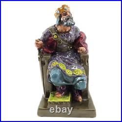 ROYAL DOULTON PORCELAIN FIGURINE THE OLD KING HN2134 11 in. Tall