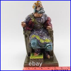 ROYAL DOULTON PORCELAIN FIGURINE THE OLD KING HN2134 11 in. Tall