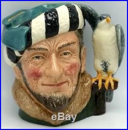 ROYAL DOULTON SIGNED D6533 LARGE THE FALCONER Toby Jug Character Pitcher 7