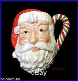 ROYAL DOULTON Santa Claus Large Character Jug D6840-Red, Green and White Handle