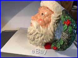 ROYAL DOULTON Santa Claus Large Character Jug Holly Wreath Handle D6794