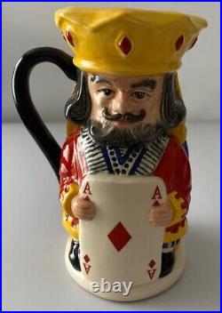 ROYAL DOULTON TOBY JUG KIng And Queen Of Diamonds D6969 1994 Ltd 2500 #8