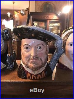 ROYAL DOULTON TOBY JUGS HENRY VIII and HIS 6 WIVES LARGE SIZE