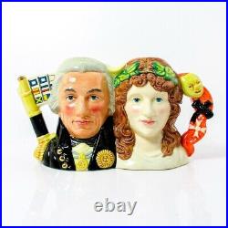 ROYAL DOULTON TOBY MUG 4 LORD NELSON AND LADY HAMILTON D7092 LTD 98/1500 With COA