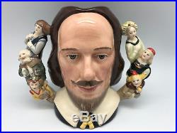 ROYAL DOULTON William Shakespeare Large Character Jug D6933 #791/2500 RARE